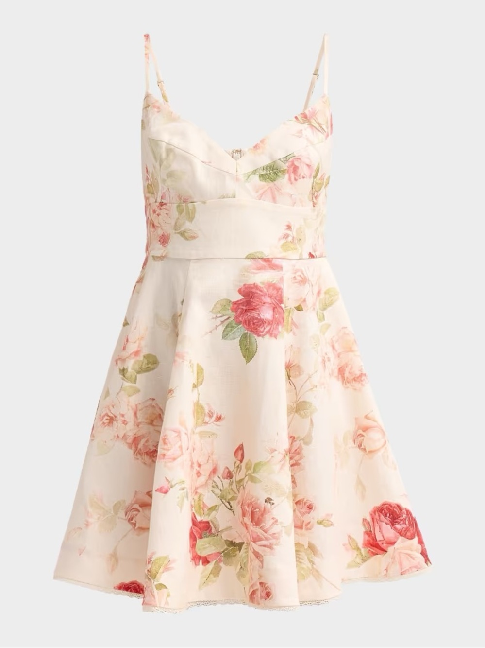 Zimmermann Roselight Picnic Floral Mini Dress